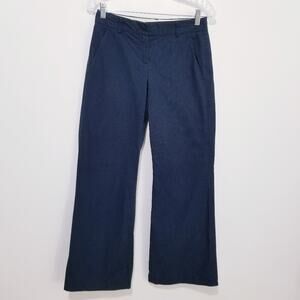 Theory Pinstripe blue casual wide leg Pants